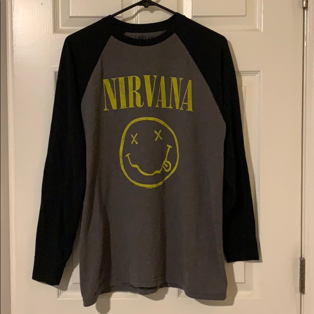 Nirvana baseball tee- long sleeve